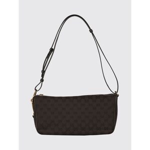 Gucci Women Gucci Medium Half Horsebit Gg Monogram Jacquard Shoulder Bag
